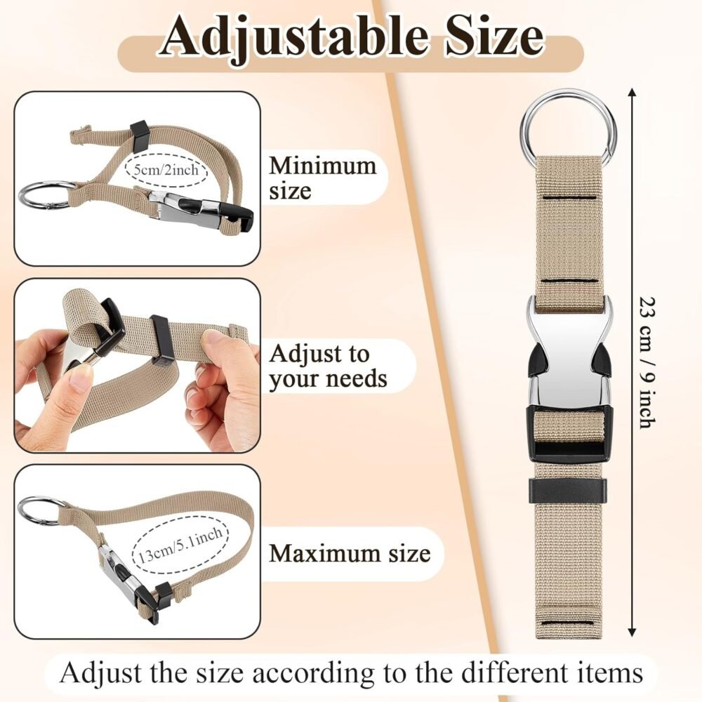3 Pcs Add a Bag Luggage Straps Gripper Heavy Duty Jacket Valises Strap for Travel Belt with Buckle Adjustable Baggage - Image 2
