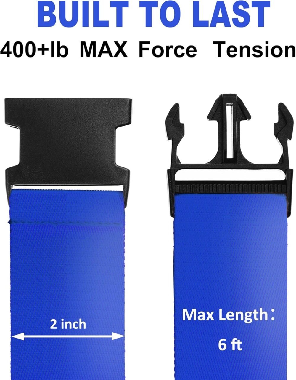 Luggage Straps for Suitcases  Approved Travel Belt 4 Pack by  (Blue) - Image 2