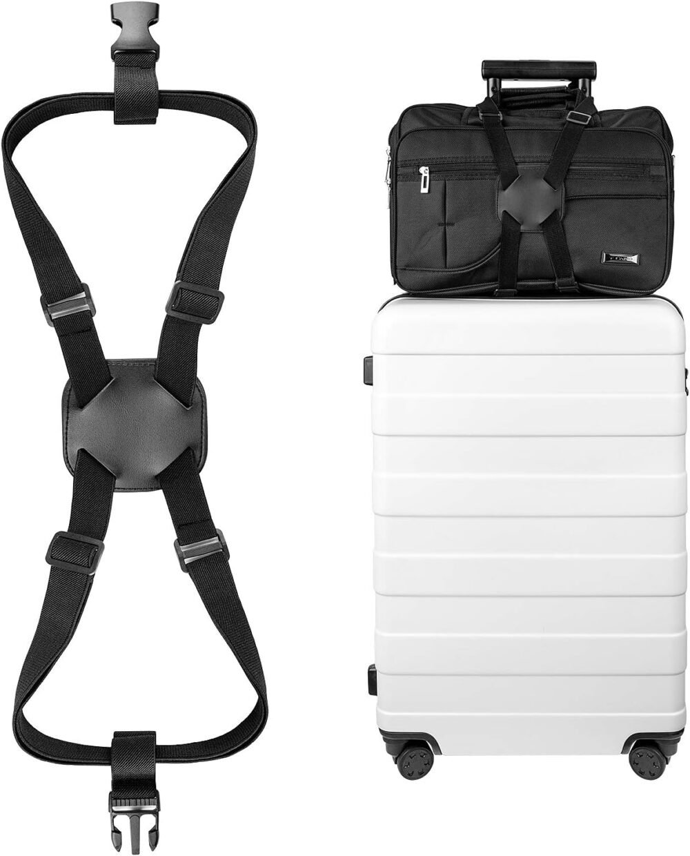 Add A Bag Luggage Straps, Suitcase Belt Travel Accessories (Bungee Strap)