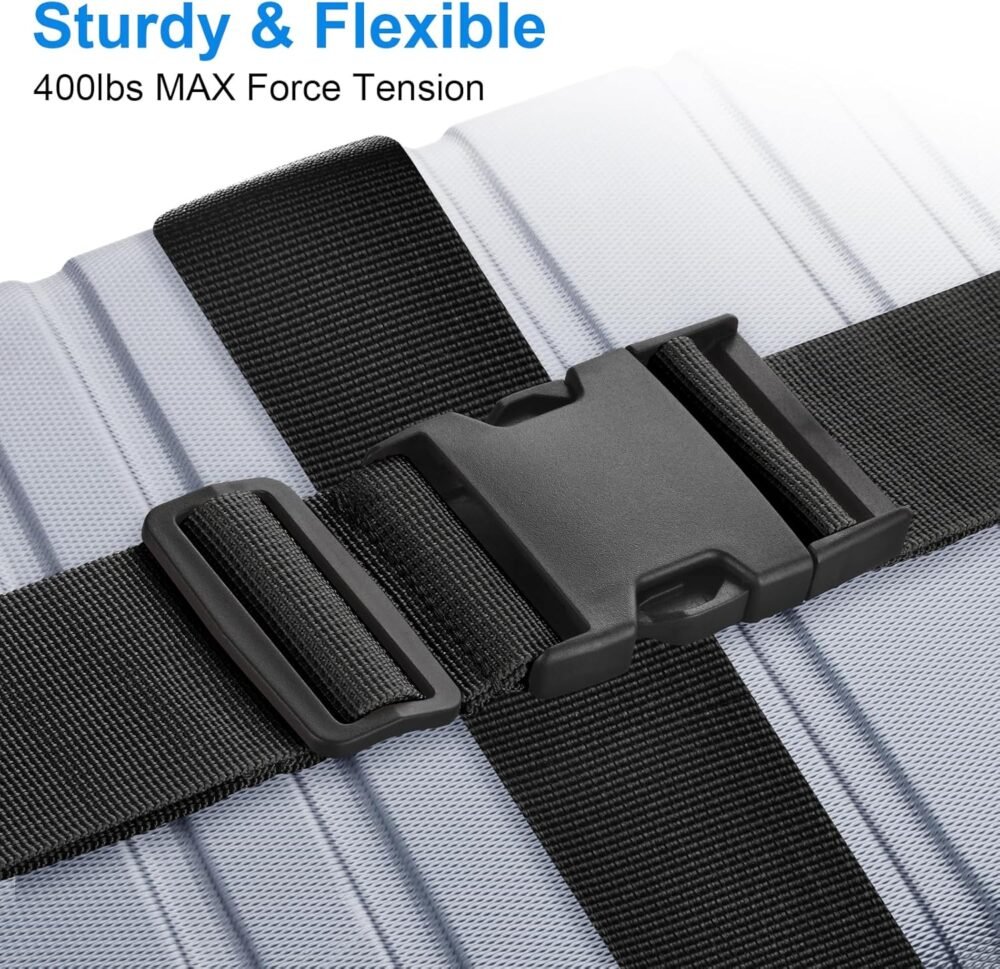 4 Pack Luggage Straps for Suitcases  Approved, Travel Belt, Suitcase Strap, by  (Black) - Image 2